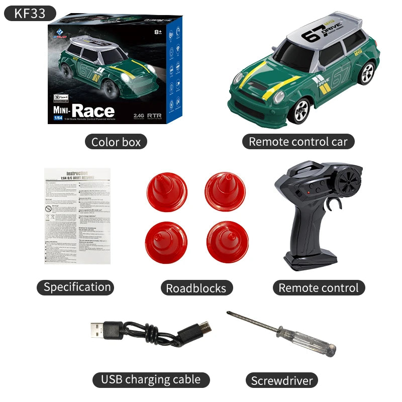 Auto RC drift recargable con control remoto