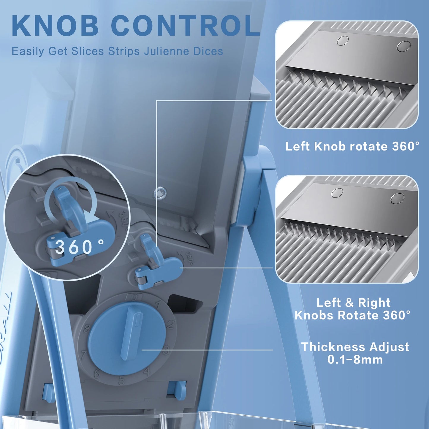 Mandolina multifunción 11 en 1 para cocina