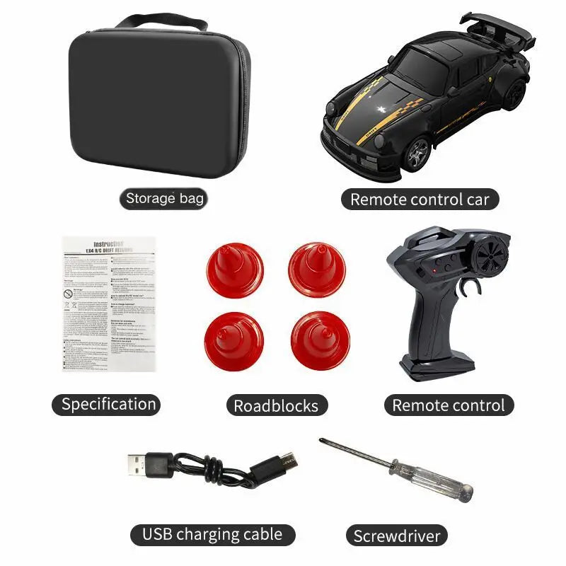 Auto RC drift recargable con control remoto