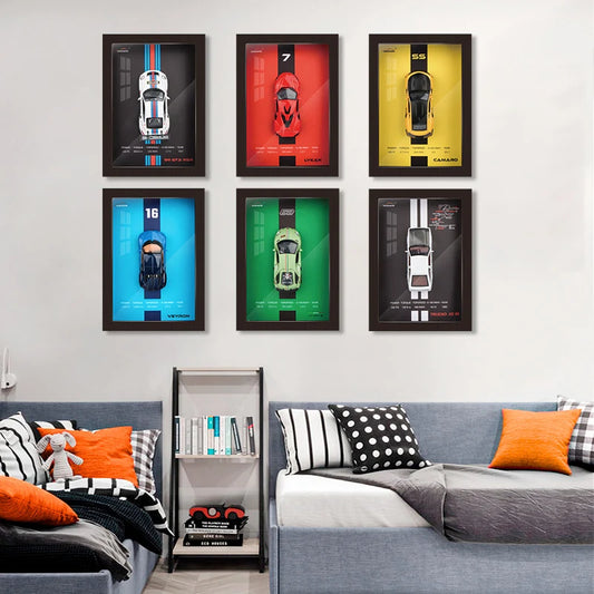 Cuadro 3D de coche deportivo