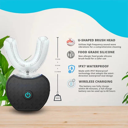 Cepillo dental eléctrico inteligente con luz azul