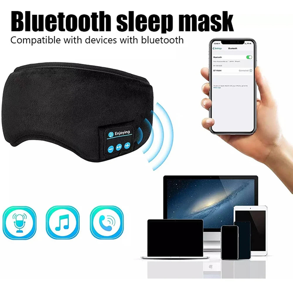 Máscara para dormir con auriculares Bluetooth