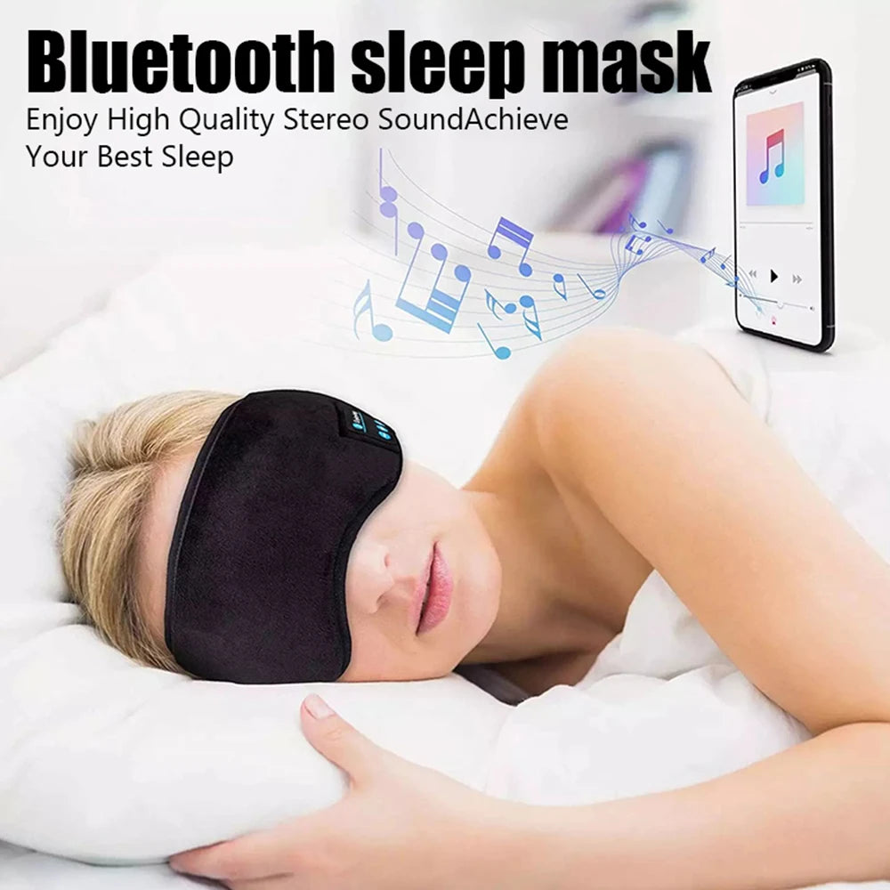Máscara para dormir con auriculares Bluetooth