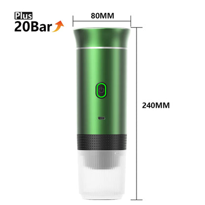 Cafetera portátil 3 en 1 para cápsulas y café molido